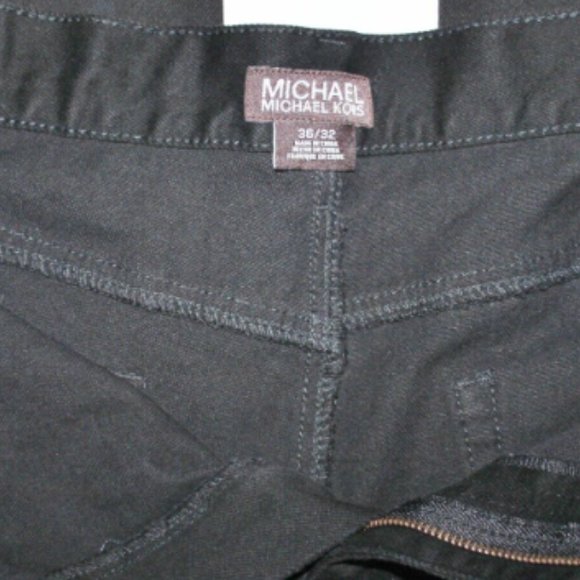 MINT Michael Kors 5 Pocket Cotton Stretch Slim Straight Black Jeans 36 X 32 - Picture 5 of 7